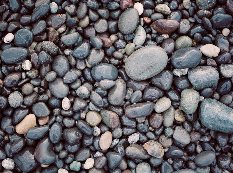 assorted-color pebbles, HD wallpaper