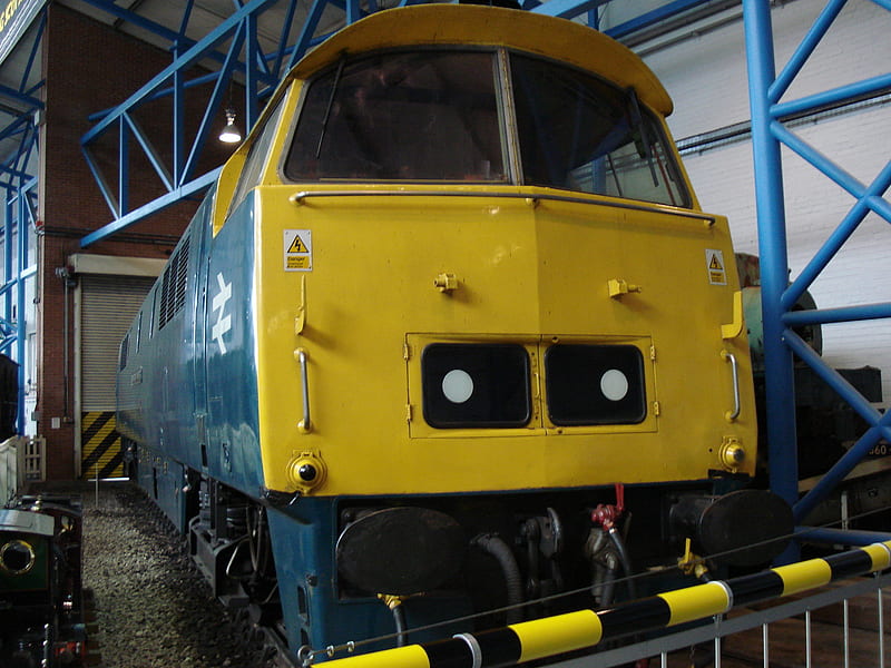 class52 diesel hydraulic locomotive, nrm, british rail, locomotive, train, HD wallpaper