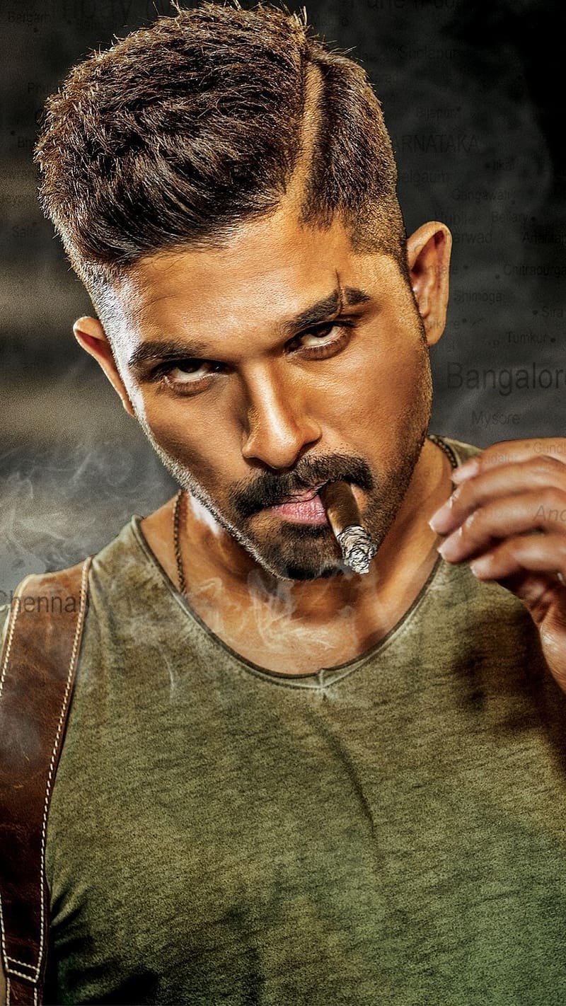 Surya The Soldier, smoke, allu arjun, actor, HD phone wallpaper