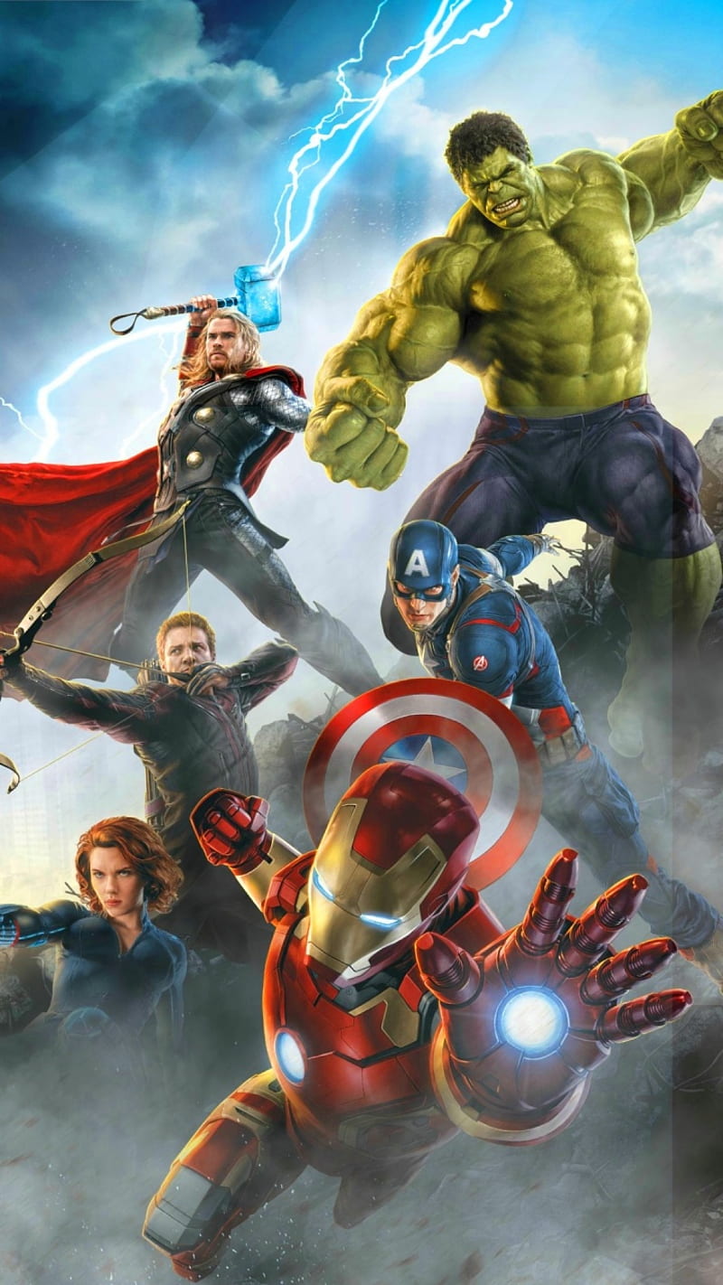 Marvel Avengers, superheroes, HD phone wallpaper