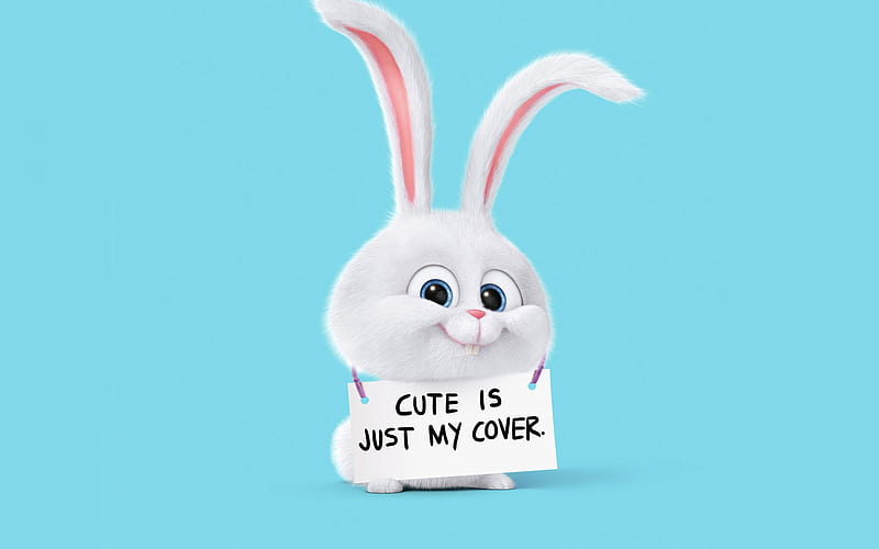 The Secret Life Of Pets 2, 2019, Snowball, poster, promo, new cartoons, rabbit, HD wallpaper