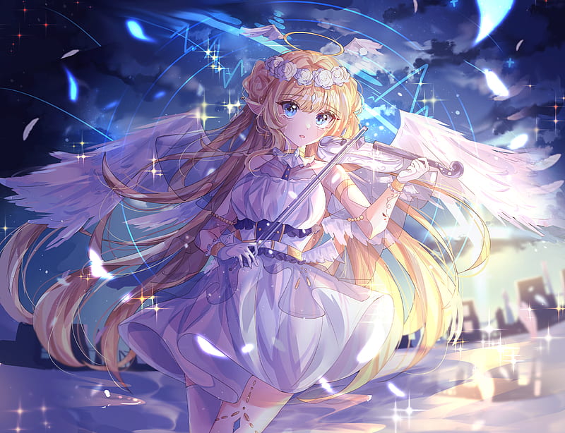 Wallpaper Anime female Angels