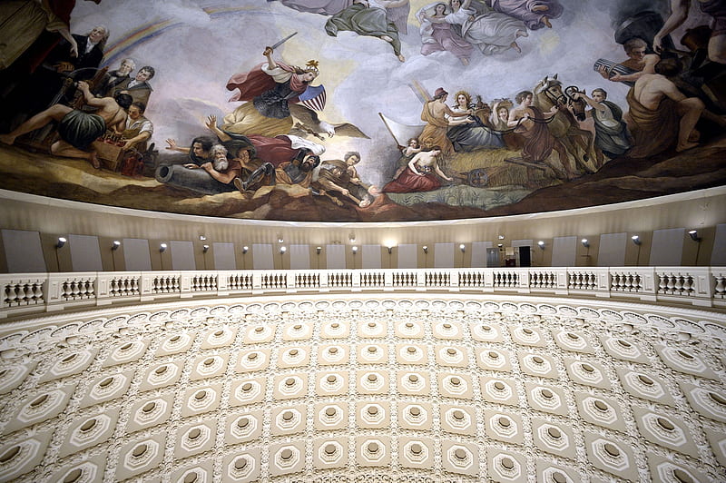 US Capitol dome interior, Capitol, Dome, US, Washington, HD wallpaper