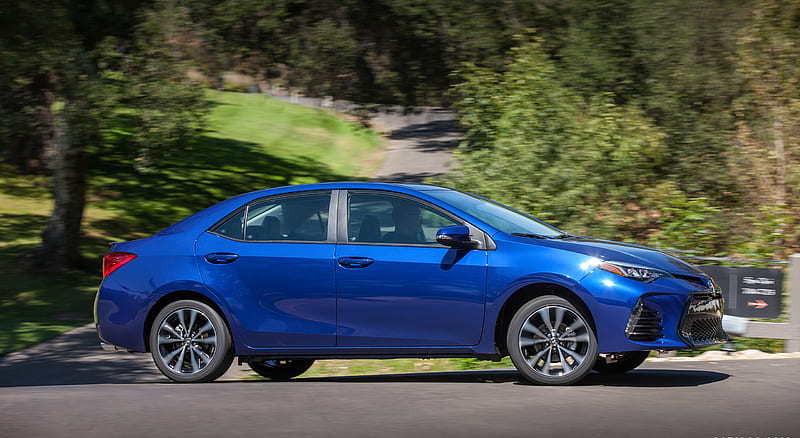 2017 Toyota Corolla SE (Blue Crush Metallic) - Side , car, HD wallpaper