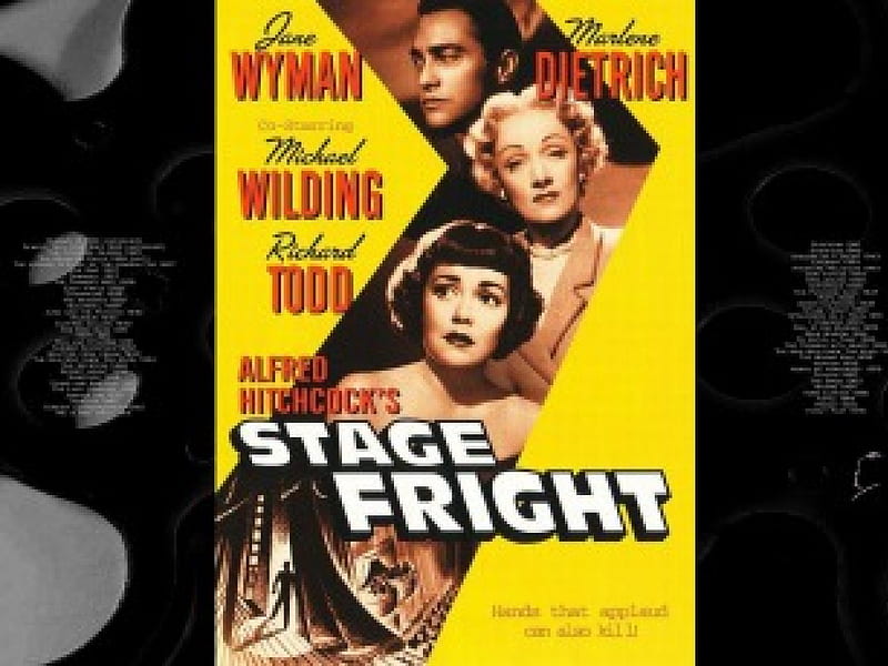 Stage Fright01, alfred hitchcock, posters, classic movies, Stage Fright, HD wallpaper