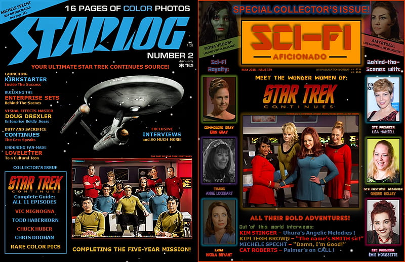 Fan-Made Star Trek Continues Web Series Magazine Covers, Starlog Magazine, Star Trek, Star Trek Continues, STC, Star Trek Continues Fan Made Magazine Covers, HD wallpaper