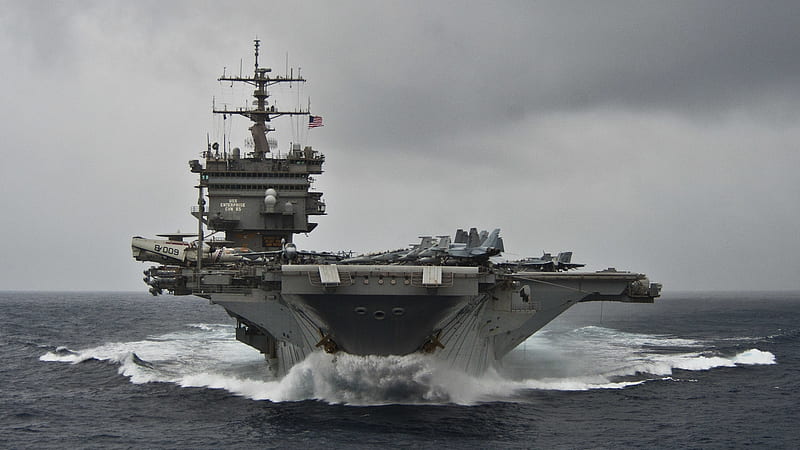 Aircraft Carrier USS Enterprise CVN-65, Military, CVN-65, USS Enterprise, Aircraft Carrier, Ship, HD wallpaper