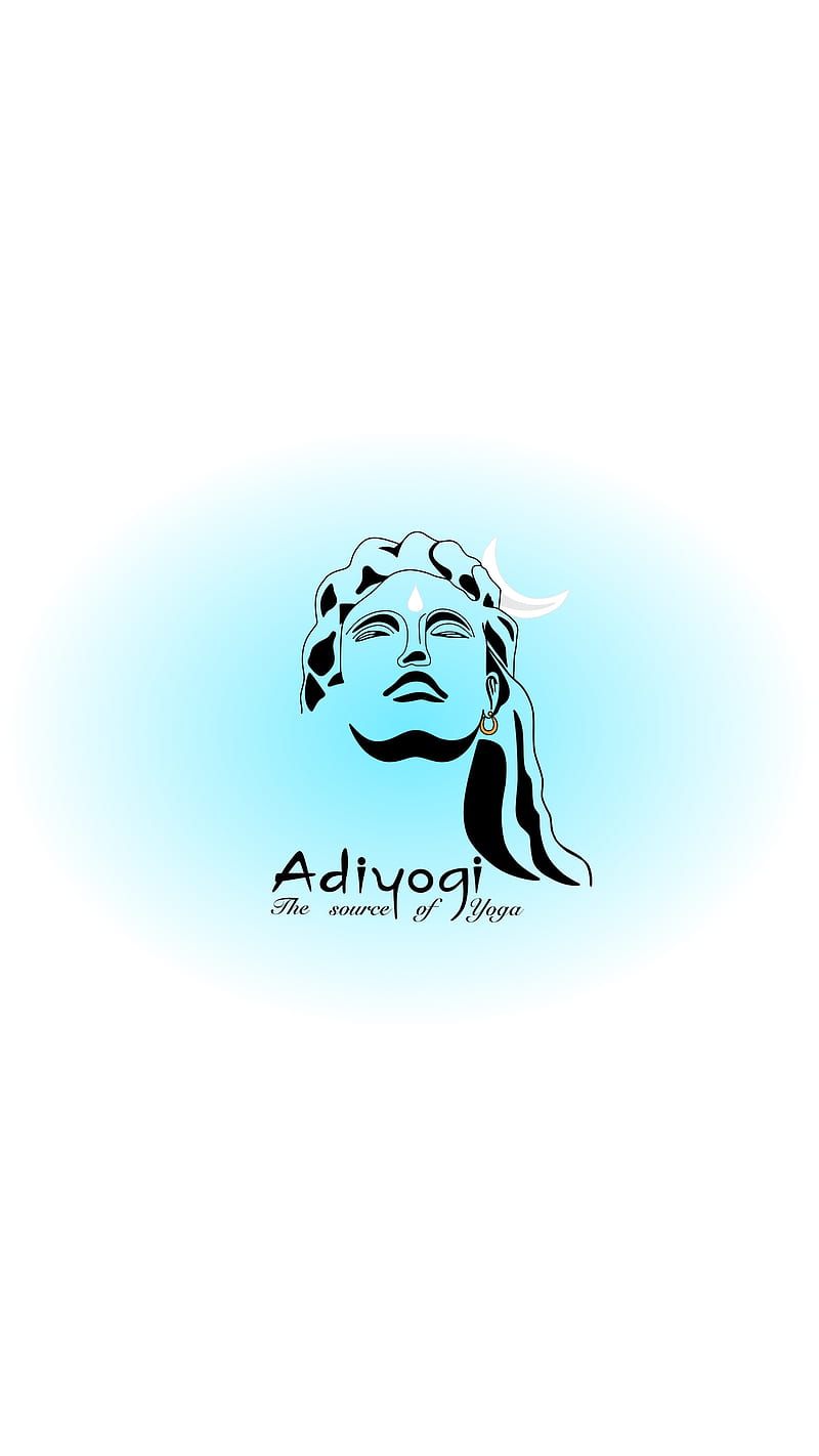Adiyogi, hindu, illustration, lord shiva, om, shankar, shiva, HD phone wallpaper