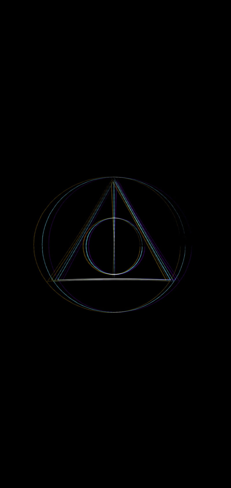 D3dthly Hallows, black, deathly hallows, geometric, harry potter, minimal,  triangle, HD phone wallpaper | Peakpx
