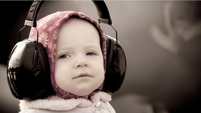 Baby Headphone, HD wallpaper Baby Headphone, HD wallpaper