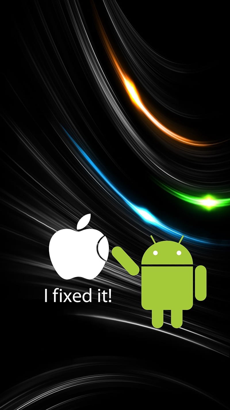Android fixed it, fun, humor, HD phone wallpaper