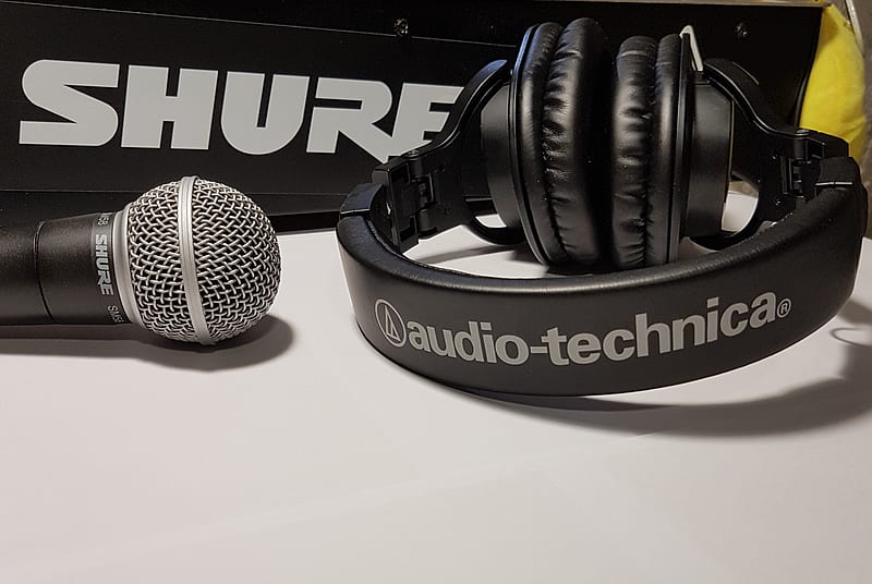 Audio Technica, Microphone, Headphones, Audiphile, Audio, technology, HD wallpaper