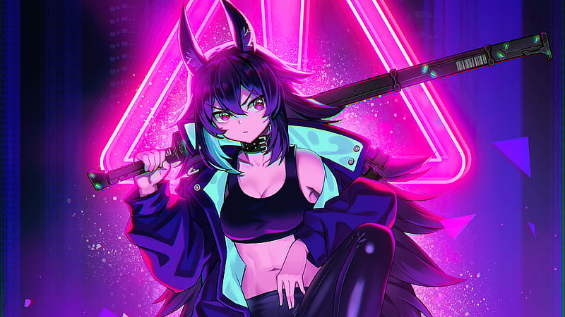 Cyberpunk girl Wallpaper 4K, 2020 Games, Cyberpunk 2077, Neon