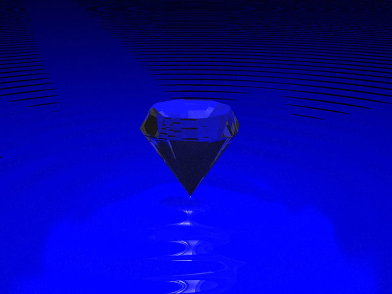 diamond,jpg, neon, rock, blue, diamond, HD wallpaper
