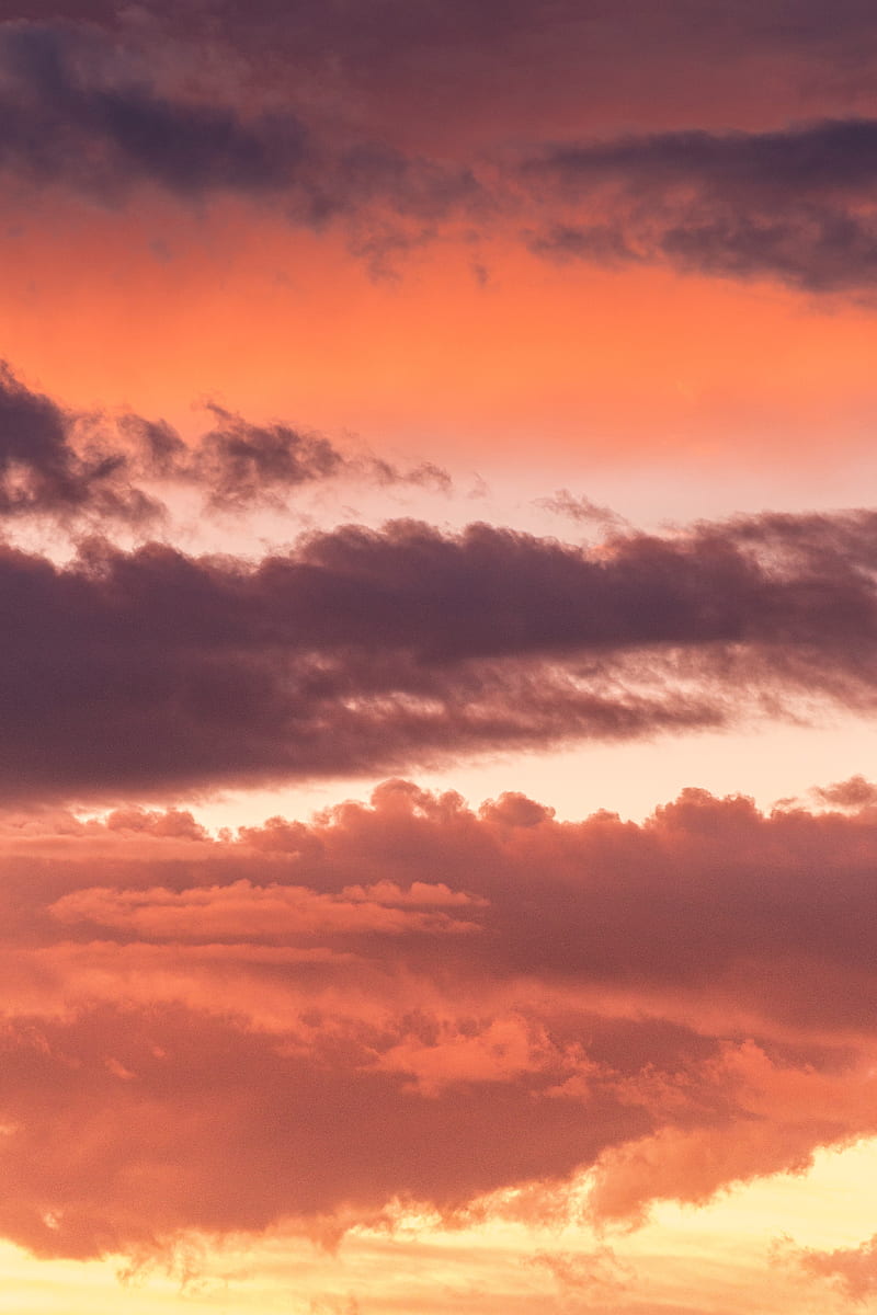 sky, sunset, clouds, bonito, HD phone wallpaper
