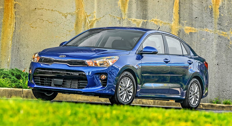 2018 Kia Rio Sedan - Front Three-Quarter, car, HD wallpaper | Peakpx