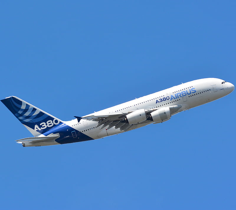 Airbus A380, airplane, airport, HD wallpaper