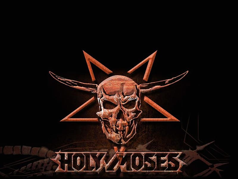 Holy Moses, death, music, skull, pentagram, HD wallpaper