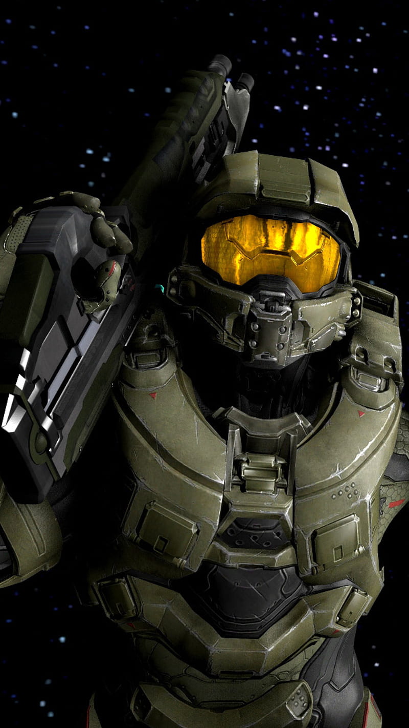 Halo infinite - master cheif, space, black , halo infinite, master cheif, space, xbox, digital, video gaming, technology, HD phone wallpaper