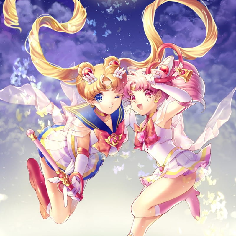 tsukino usagi, sailor moon, eternal sailor moon, and sailor cosmos  (bishoujo senshi sailor moon) drawn by nardack