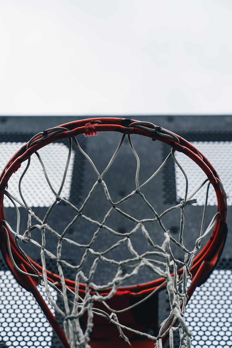 basketball hoop, basketball, hoop, net, backboard, HD phone wallpaper