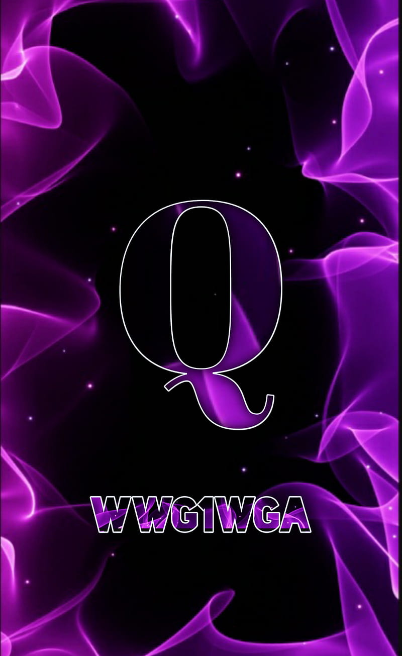 Purple q-anon, fire, wwg1wga, HD phone wallpaper
