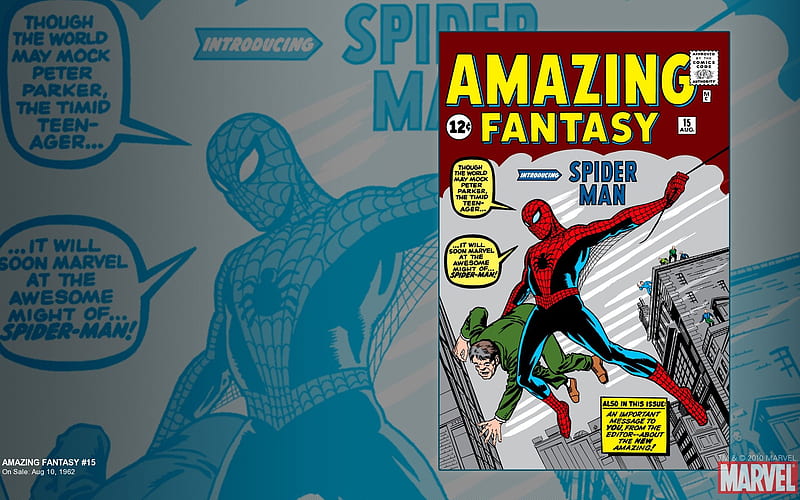 Amazing Fantasy #15, marvel, peter parker, comics, spider man, HD wallpaper