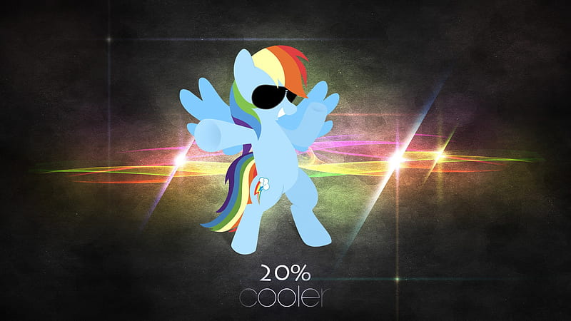 Now 20% COOLER, MLP, Rainbow Dash, my little pony, HD wallpaper