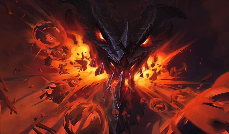 Erbe Der Drachen Hearthstone Dragon Flame, HD wallpaper