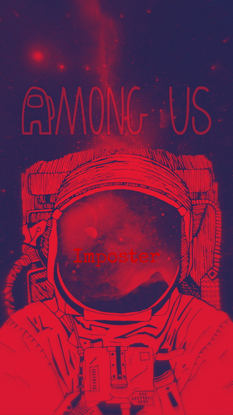 Among Us Red Is Sus' Poster by Lunaxys Artwork