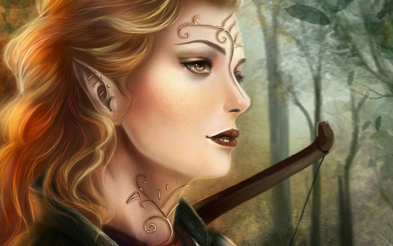 elven archer portrait