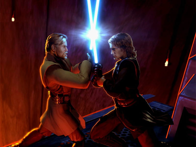 Star Wars III: the video game, action, star wars, video games, revenge of the sith, fun, space fantasy, HD wallpaper