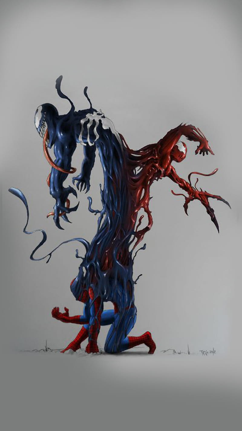 Spiderman - Drawing Venom, HD Png Download , Transparent Png Image - PNGitem