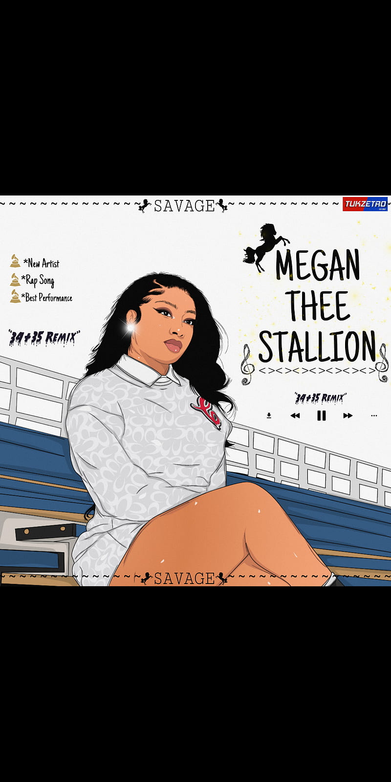 Megan Thee Stallion, grammy, grammy awards, grammys, savage, theestallion, tukzetro, tukzetro arts, HD phone wallpaper