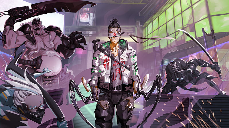 Cyberpunk Warrior, HD wallpaper