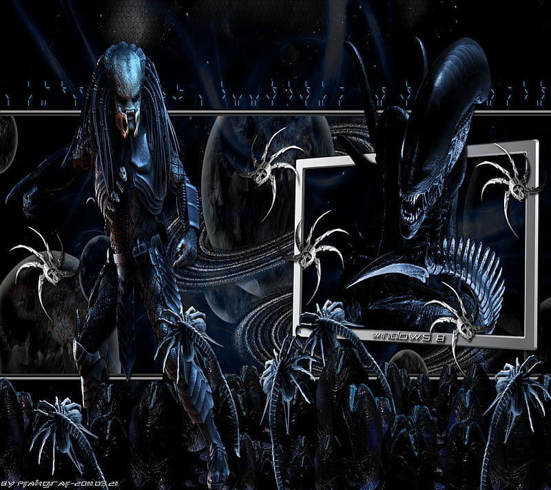 Alien Vs Predator, alien, avp, predator, HD wallpaper