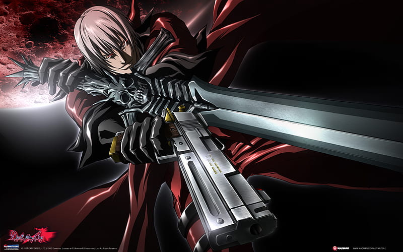 Dante (Devil May Cry), shaved head, arms crossed, DmC: Devil May Cry, men,  cigarettes, smoking, piercing, weapon, gun, pistol, gloves, smoke, tattoo,  drawing, video games, dual wield, gun smoke