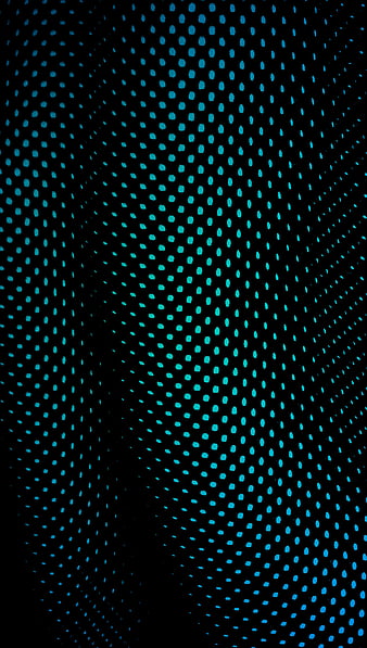 Dot Waves, 3d, black, clean, dark, dots, mesh, pattern, simple, HD