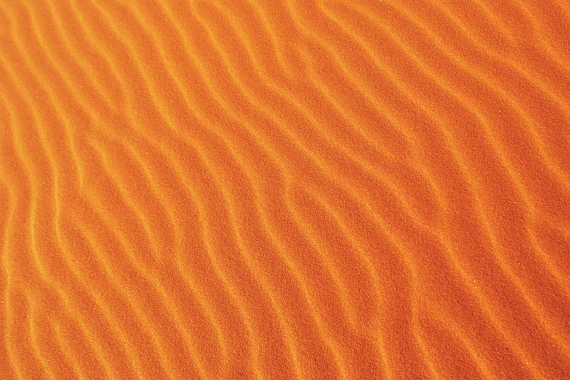 sand, relief, texture, orange, HD wallpaper