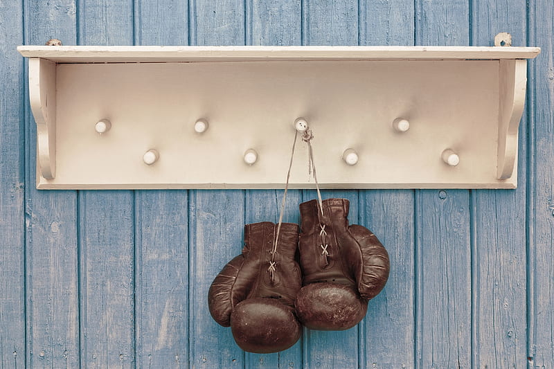 Box gloves, gloves, box, white, wood, blue, HD wallpaper | Peakpx