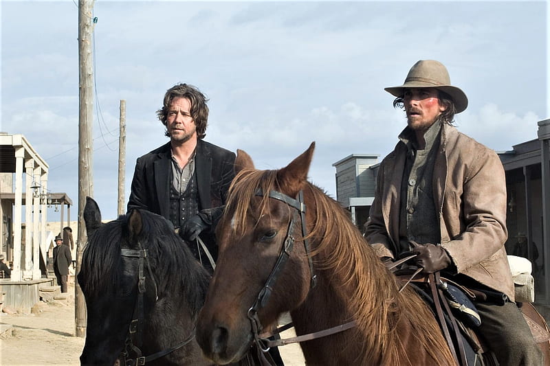 3:10 To Yuma, Christian Bale, movie, actors, Russell Crowe, HD wallpaper