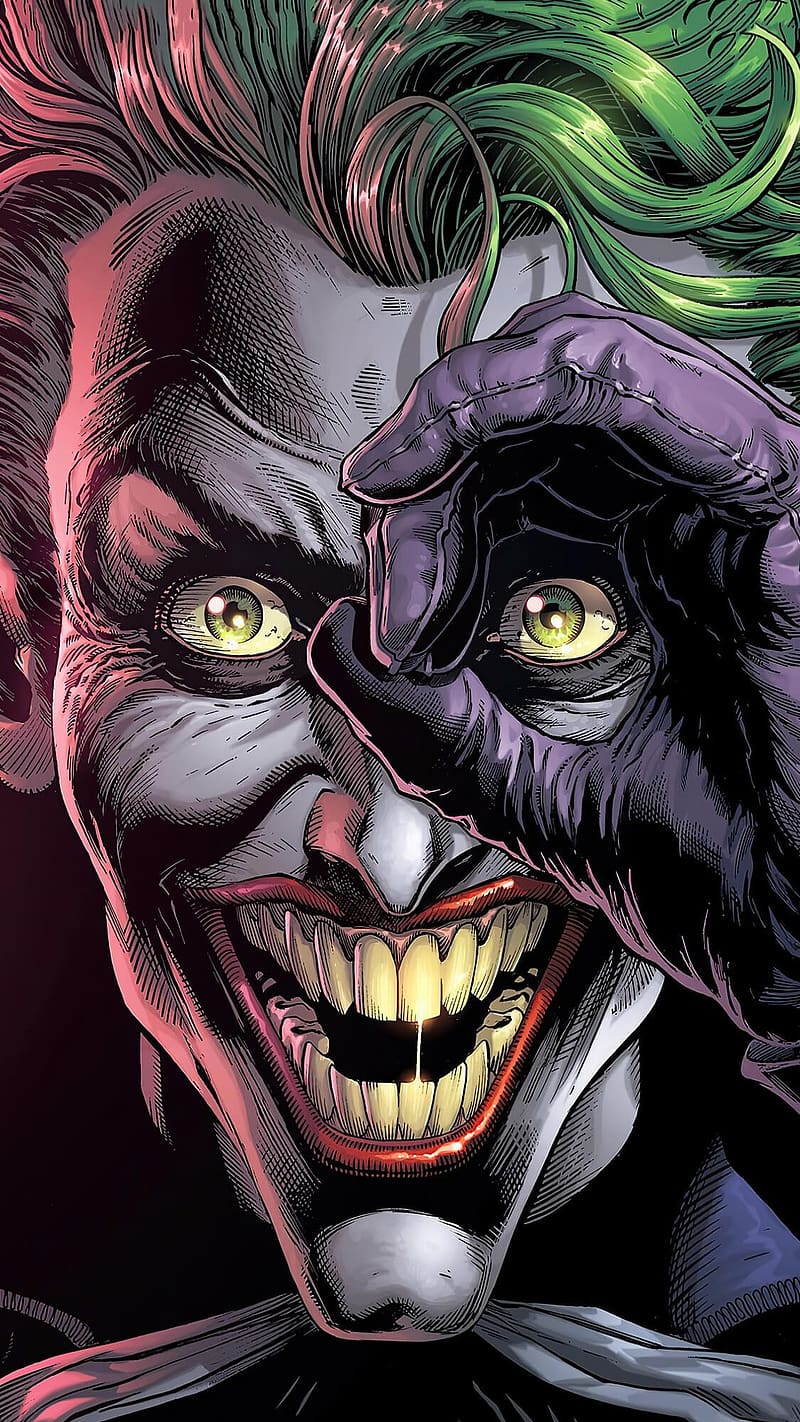 Ff Dangerous, Animated Joker Laughing, animated joker, joker laughing, art work, super villain, HD phone wallpaper