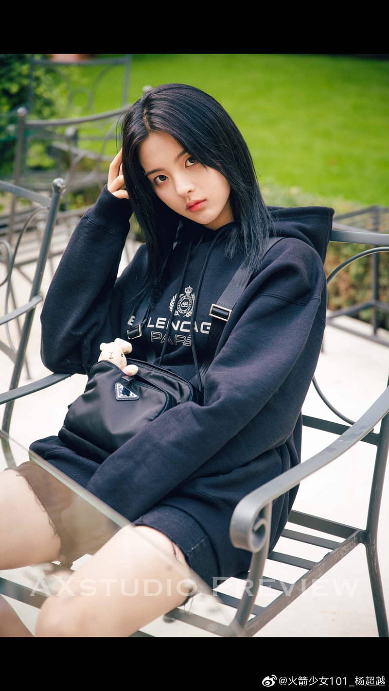 Yang Chaoyue, celebrity, actress, sweatshirts, HD phone wallpaper