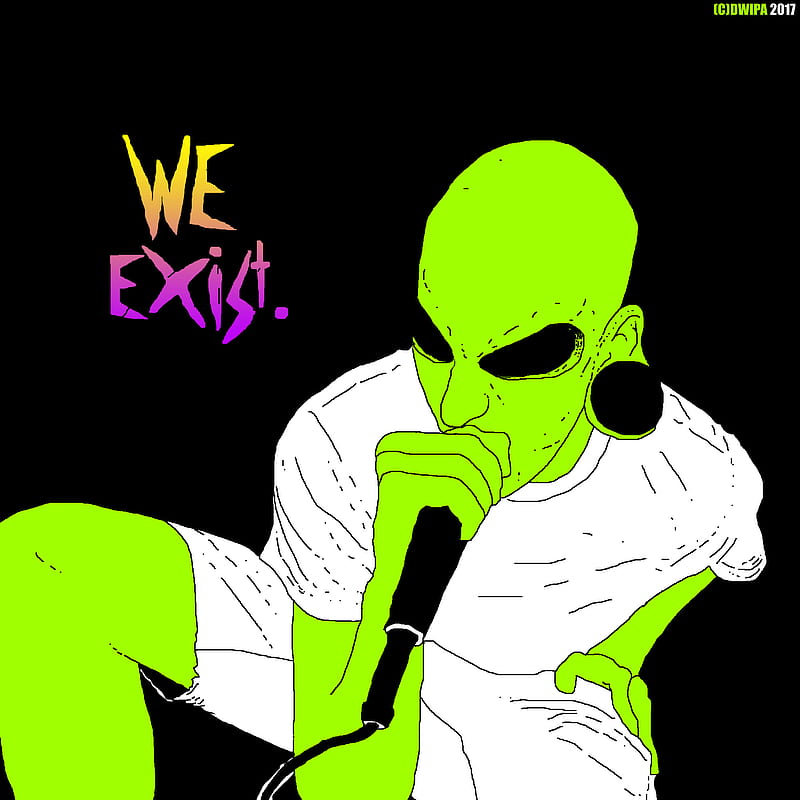 Alien, band, deathcore, green, happy, music, soul, sounds, super, vocalist, HD phone wallpaper