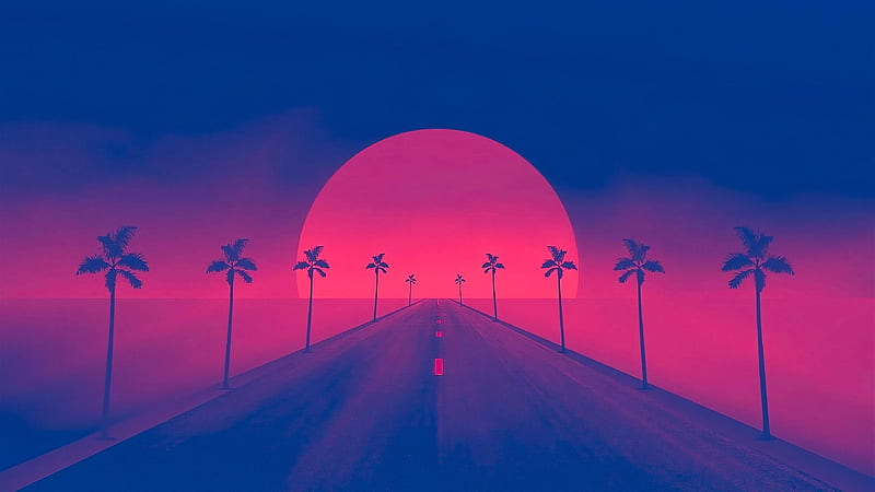 The Distant Sun , Artist, , , Background, and, Retrowave, HD wallpaper