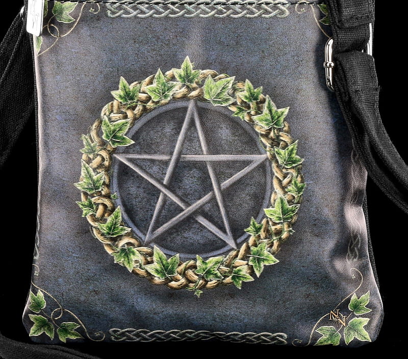 Embroidered pent, pentagram, wicca, HD wallpaper