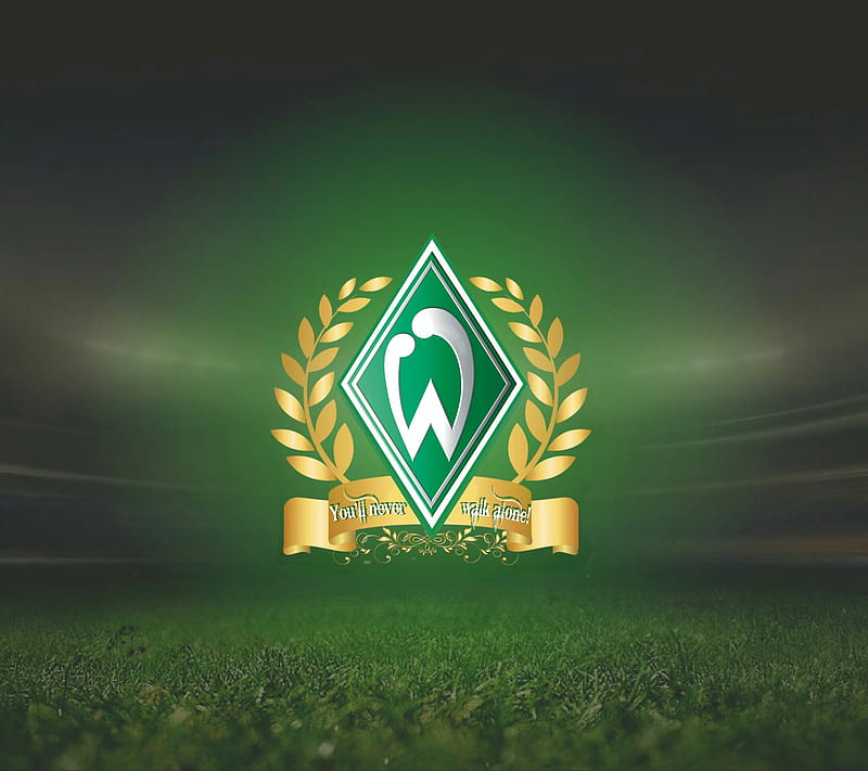 Werder Bremen, logo, you ll never walk alone, HD wallpaper