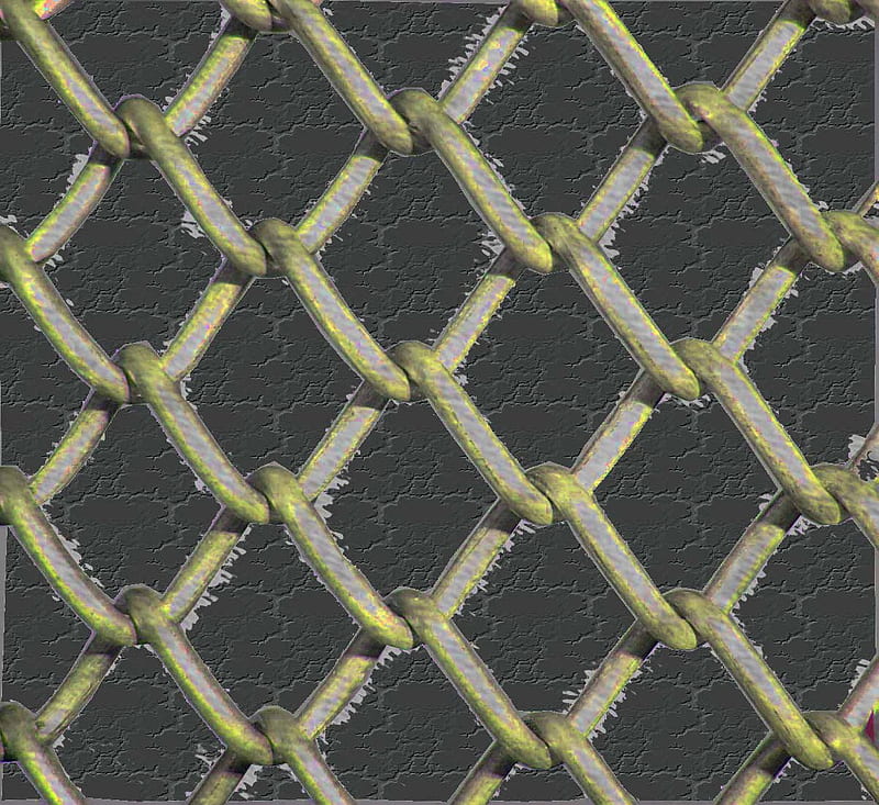 Chain link Fence, cement, chain, fence, link, HD wallpaper