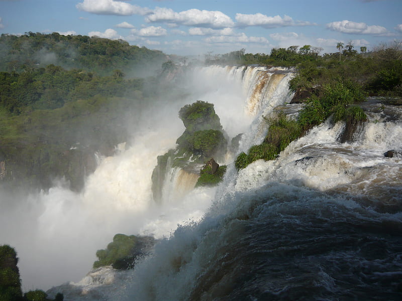 Iguazu Falls in Argentina, unique, majestic, bonito, great, HD wallpaper
