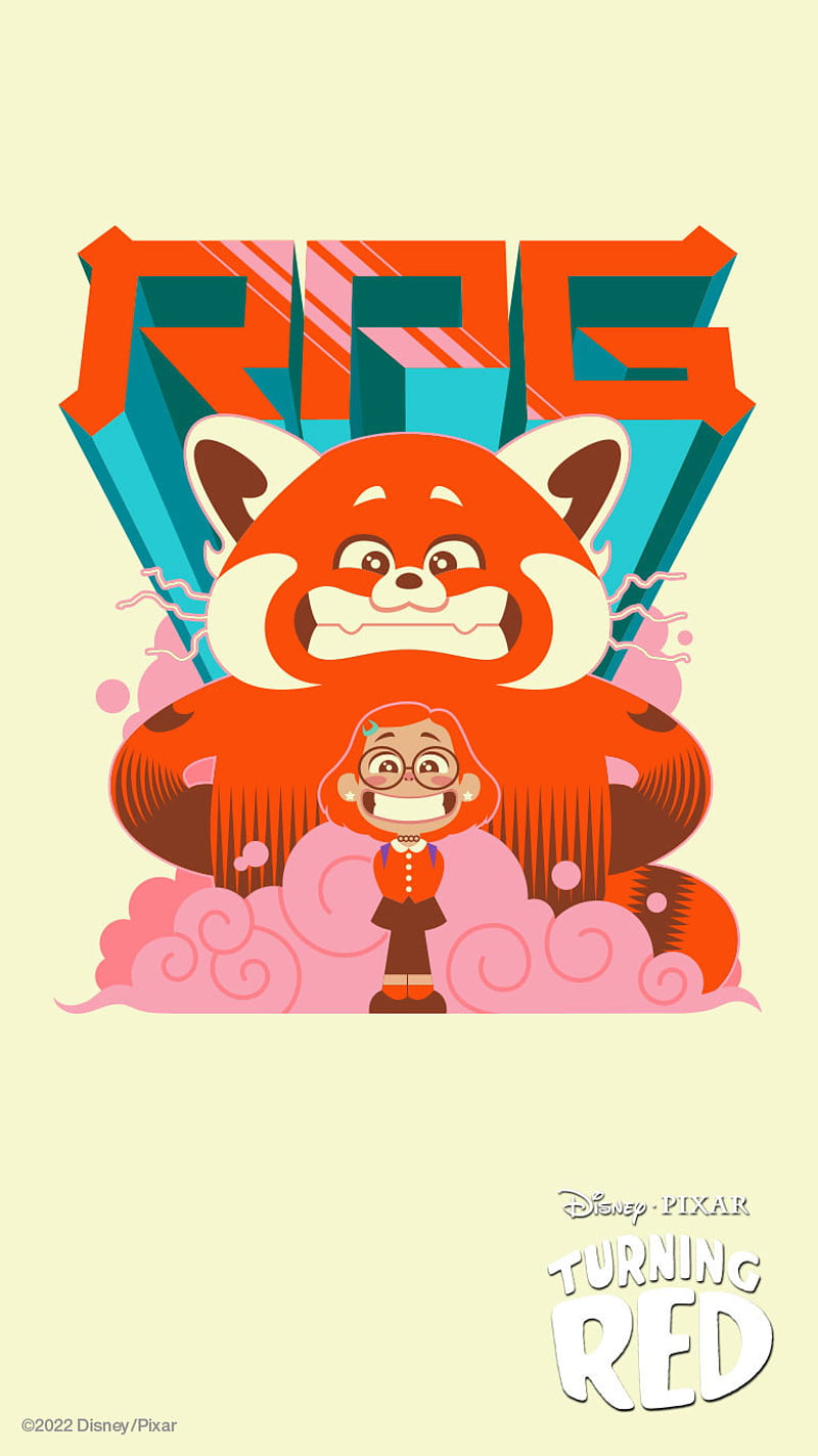 Unleash The Beast With Mobile Inspired By Disney and Pixar's Turning Red, HD phone wallpaper